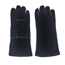 Guantes negros de barbacoa Guantes de cuero para soldadores